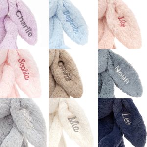 Personalised Bashful Luxe Bunny Willow Medium