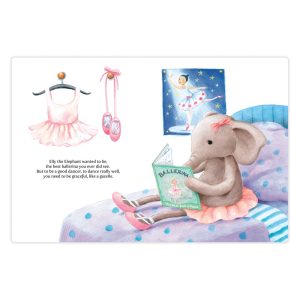 Elly Ballerina Book and Dancing Darcey Elephant