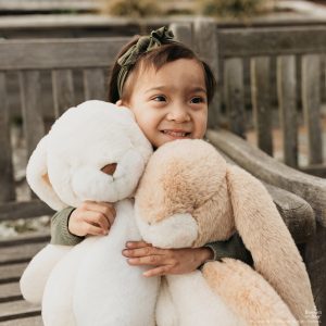 Big 20 Floppy Nibble Bunny – Almond Joy