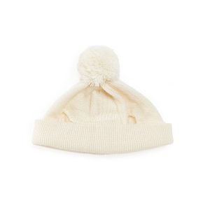 Large Knit Beanie – Cream