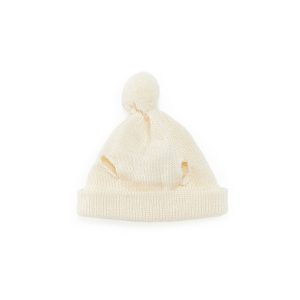 Small Knit Beanie – Cream